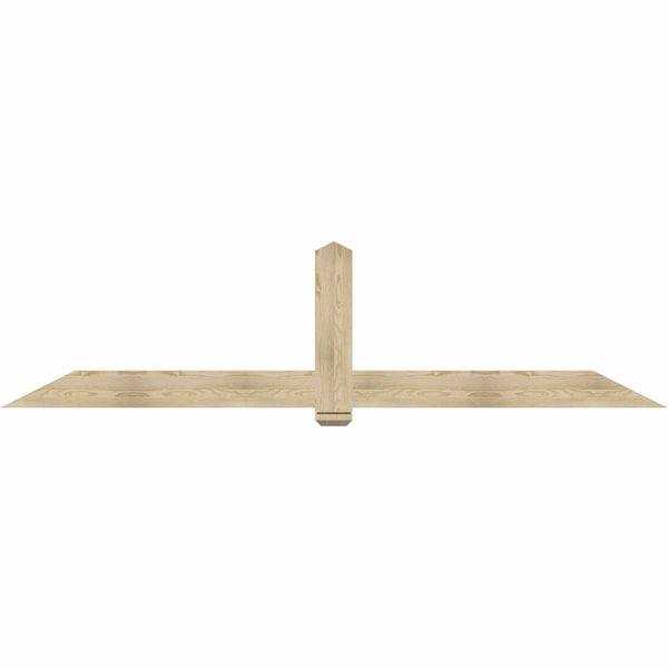 Ekena Millwork Eugene Rough Sawn Timber Gable Bracket, Douglas Fir, 108"W x 27"H x 2"D x 6"F, 6/12 Pitch GBW108X27X0206EUG00RDF - main